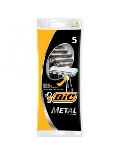 Ξυραφάκια Bic metal μονή λεπίδα 5τμχ